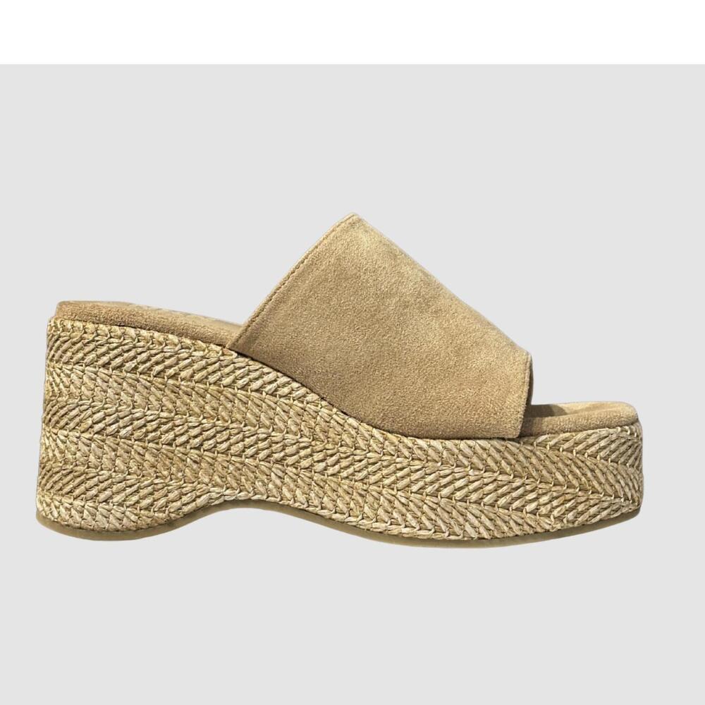 NEW NEKANE NKN women's goc slide sandals in camel